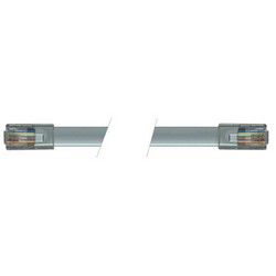 Picture of Flat Modular Cable, Crossed RJ45 (8x8) / RJ45 (8x8), 1.0 ft