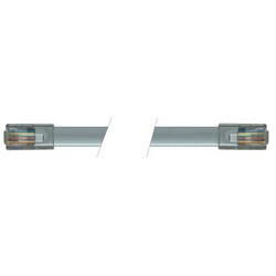 Picture of Flat Modular Cable, Crossed RJ45 (8x8) / RJ45 (8x8), 2.0 ft