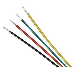 Picture of Flat Modular Cable, RJ11 (6x4) / Tinned End, 1.0 ft