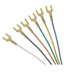 Picture of Flat Modular Cable, RJ12 (6x6) / Spade Lug, 1.0 ft