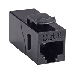Picture of Category 6 Unshielded RJ45 (8x8) Right Angle Keystone Coupler