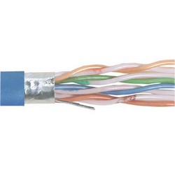Category 5e F Utp Riser Rated 24 Awg 4 Pair Solid Conductor Blue 1kft Tfc70