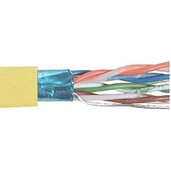 Picture of Category 5E F/UTP PVC Patch 26 AWG 4-Pair Stranded Yellow, 1KFT