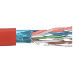 Picture of Category 5E F/UTP PVC Patch 26 AWG 4-Pair Stranded Red, 1KFT