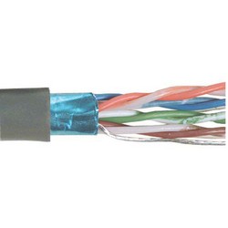 Picture of Category 5E F/UTP PVC Patch 26 AWG 4-Pair Stranded Conductor Gray, 1KFT