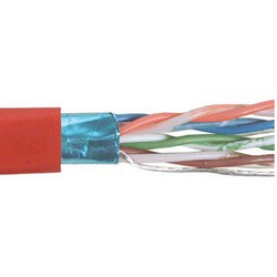 Picture of Category 6 F/UTP PVC 26 AWG 4-Pair Stranded Conductor Red, 1KFT