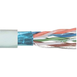 Picture of Category 6A F/UTP Riser Rated 23 AWG 4-Pair Solid Conductor White, 1KFT