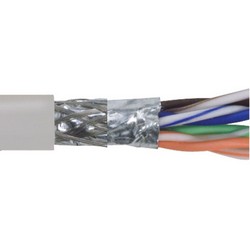 Picture of Category 5E SF/UTP LSZH 26 AWG 4-Pair Stranded Conductor Lt Gray, 1KFT
