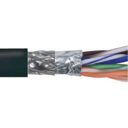 Picture of Category 5E SF/UTP LSZH 26 AWG 4-Pair Stranded Conductor Black, 1KFT