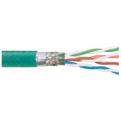 Picture of Category 5E SF/UTP Hi Flex CMX Rated TPE 26 AWG 4-Pair Stranded Conductor Teal, 1KFT