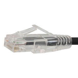 Picture of Category 6, Gigabit TAA Compliant Ethernet RJ45 Cable Assembly, 26AWG Stranded, UTP Unshielded, CM PVC, Black, 50F