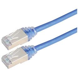 Picture of Category 6a Slim Ethernet Patch Cable, Shielded, Blue, 7.0Ft