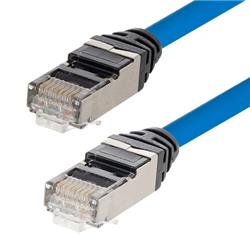 Picture of Category 6a Slim Ethernet Assembly, Shielded, CMP Plenum +105°C High Temp, Blue, 10.0Ft