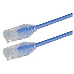 Picture of Category 6 Slim Ethernet Patch Cable, Unshielded, Blue, 1.0Ft