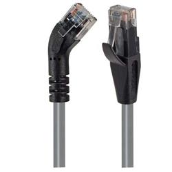 Picture of Category 6 45° Patch Cable, Straight/Left 45° Angle, Gray 1.0 ft