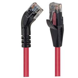 Picture of Category 6 45° Patch Cable, Straight/Left 45° Angle, Red 1.0 ft
