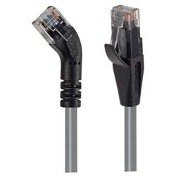 Picture of Category 6 45° Patch Cable, Straight/Right 45° Angle, Gray 1.0 ft
