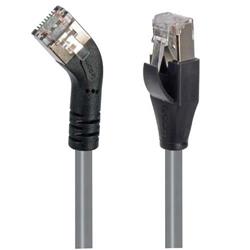 Picture of Category 6 Shielded 45° Patch Cable, Straight/Right 45° Angle, Gray 1.0 ft