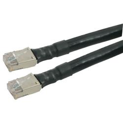 Picture of Cat6a Shielded Outdoor Patch Cable, RJ45/RJ45, Black, 125.0 ft