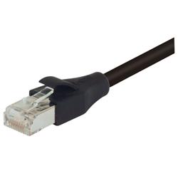 Picture of Cat6a Double Shielded Zero Halogen Industrial High Flex Cable ZHFR-PUR, RJ45/RJ45, 100.0ft