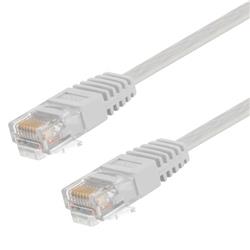 Picture of Category 6 Flat Patch Cable, RJ45 / RJ45, White, 10.0 ft