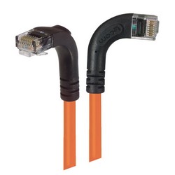 Picture of Category 6 Right Angle Patch Cable, RA Right Exit/Right Angle Down- Orange 10.0 ft