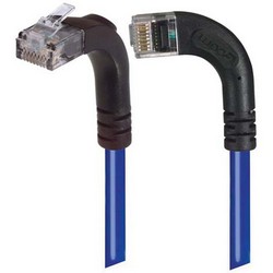 Picture of Category 6 Right Angle Patch Cable, RA Left Exit/Right Angle Up- Blue 5.0 ft