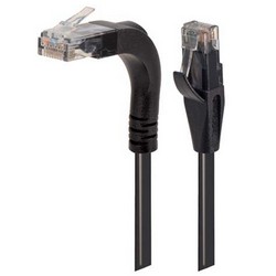 Picture of Category 6 Right Angle Patch Cable, Stackable, Black, 10.0 ft