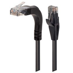 Picture of Category 6 Right Angle Patch Cable, Stackable, Black, 5.0 ft