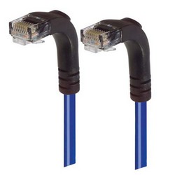 Picture of Category 6 Right Angle RJ45 Ethernet Patch Cords - RA (Down) to RA (Down) - Blue, 10.0Ft