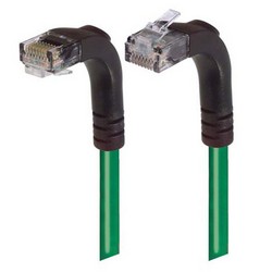 Picture of Category 6 Right Angle Patch Cable, Right Angle Up/Right Angle Down - Green 10.0 ft