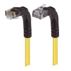 Picture of Category 6 Right Angle Patch Cable, Right Angle Up/Right Angle Down - Yellow 3.0 ft