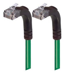 Picture of Category 6 Right Angle Patch Cable, Right Angle Up/Right Angle Up - Green 7.0 ft
