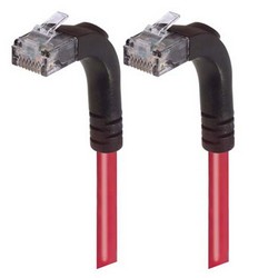 Picture of Category 6 Right Angle Patch Cable, Right Angle Up/Right Angle Up - Red 1.0 ft