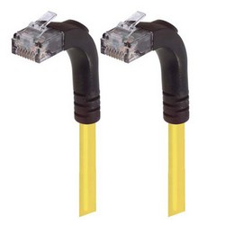 Picture of Category 6 Right Angle Patch Cable, Right Angle Up/Right Angle Up - Yellow 15.0 ft