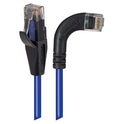 Picture of Category 6 Right Angle RJ45 Ethernet Patch Cords - Straight to RA (Right) - Blue, 2.0Ft