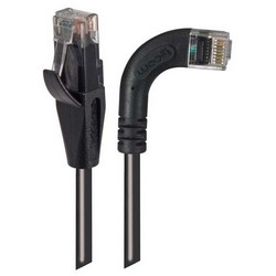 Picture of Category 6 Right Angle RJ45 Ethernet Patch Cords - Straight to RA (Right) - Black, 25.0Ft