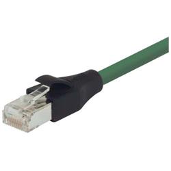 Picture of Shielded Cat 6 Cable, RJ45 / RJ45 PVC Jacket, Green 100.0 ft