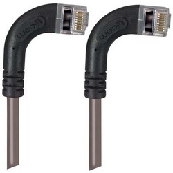 Picture of Shielded Category 6 Right Angle Patch Cable, Right Angle Right/Right Angle Right, Gray, 10.0 ft