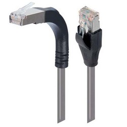 Picture of Shielded Category 6 Right Angle Patch Cable, Stackable, Gray, 1.0 ft