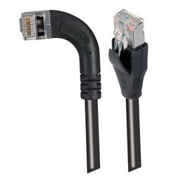 Picture of Shielded Category 6 Right Angle Patch Cable, Straight/Right Angle Left, Black, 30.0 ft