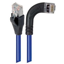 Picture of Shielded Category 6 Right Angle Patch Cable, Straight/Right Angle Right, Blue, 7.0 ft