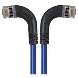 Picture of Shielded Category 6 Right Angle Patch Cable, Right Angle Left/Right Angle Right, Blue, 1.0 ft