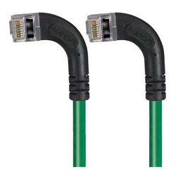 Picture of Shielded Category 6 Right Angle Patch Cable, Right Angle Left/Right Angle Left, Green, 1.0 ft