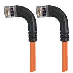 Picture of Shielded Category 6 Right Angle Patch Cable, Right Angle Left/Right Angle Left, Orange, 1.0 ft