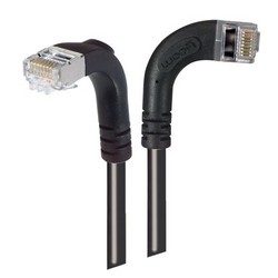 Picture of Category 6 Shielded LSZH Right Angle Patch Cable, Right Angle Right/Right Angle Down, Black, 20.0 ft