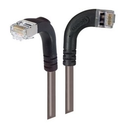 Picture of Category 6 Shielded LSZH Right Angle Patch Cable, Right Angle Right/Right Angle Down, Gray, 3.0 ft