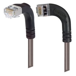 Picture of Category 6 Shielded LSZH Right Angle Patch Cable, Right Angle Left/Right Angle Down, Gray, 1.0 ft