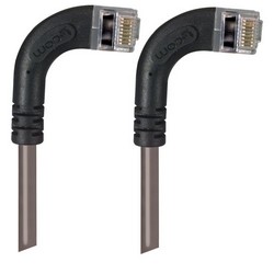 Picture of Category 6 Shielded LSZH Right Angle Patch Cable, Right Angle Right/Right Angle Right, Gray, 15.0ft