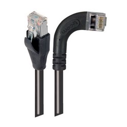 Picture of Category 6 Shielded LSZH Right Angle Patch Cable, Straight/Right Angle Right, Black, 1.0 ft